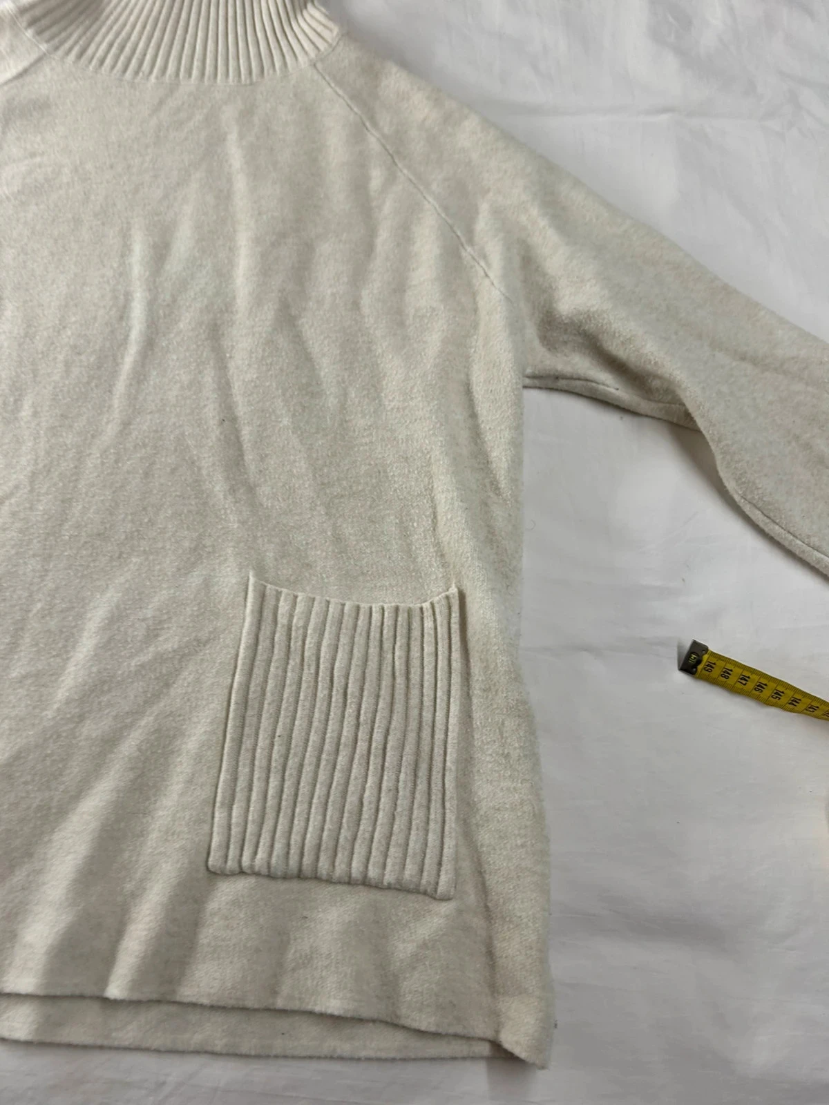 Crème witte trui met ronde hals – photo 8